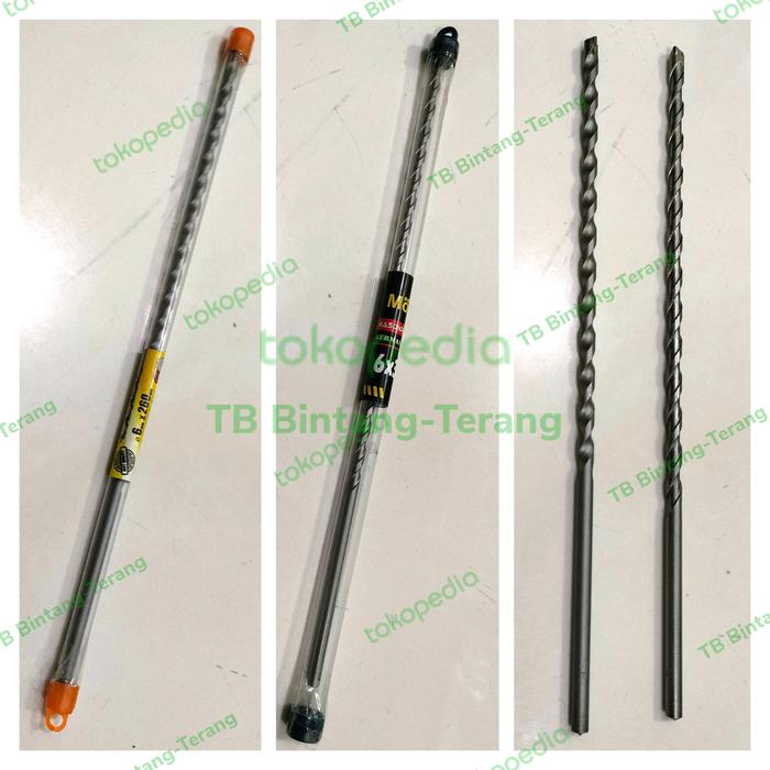 Gambar MATA BOR BETON PANJANG 6 MM / LONG MANSORY DRILL dari TB Bintang-Terang Kota Tangerang Tokopedia