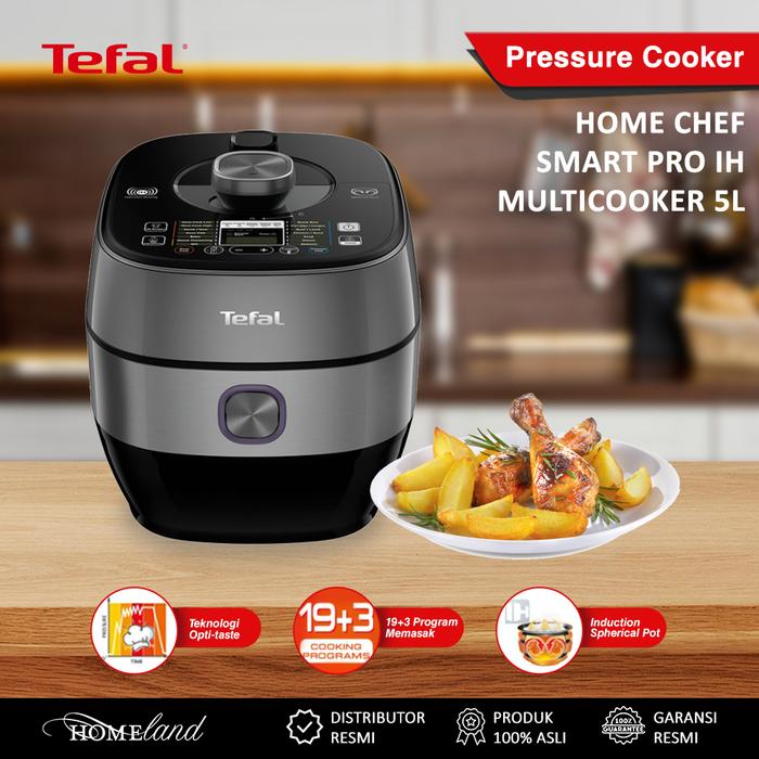 Gambar Tefal EPC Home Chef Smart Pro IH CY638 - Pressure Slow Cooker / Presto Dengan 19 Program teknologi Opti-Test dan Spherical Pot dari Homeland Store Kota Administrasi Jakarta Pusat Tokopedia