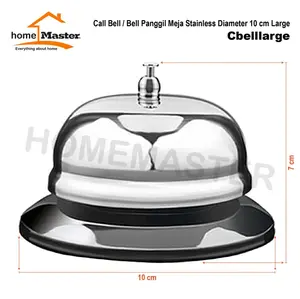 Call Bell/Bell Panggil Meja Stainless Hotel 10 Cm Besar/Large CBELL10