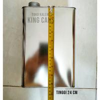 Gambar KALENG SAMPLE BBM SOLVENT SPBU BENSIN 4 LITER dari king cans Kota Bekasi 3 Tokopedia