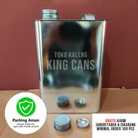 Gambar KALENG SAMPLE BBM SOLVENT SPBU BENSIN 4 LITER dari king cans Kota Bekasi 1 Tokopedia