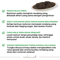 Gambar Rendang Hitam 1Kg Asli Padang Tanpa MSG & Tanpa Bahan Pengawet Daging dari RENDANG SELAMAT PADANG Kota Padang 4 Tokopedia
