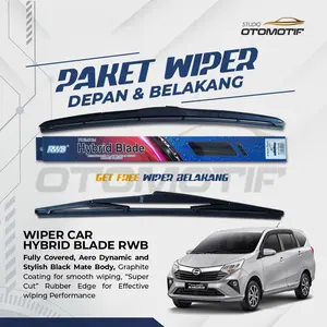 Paket Depan Belakang Wiper Calya Sigra RWB Hybrid 3 Pcs