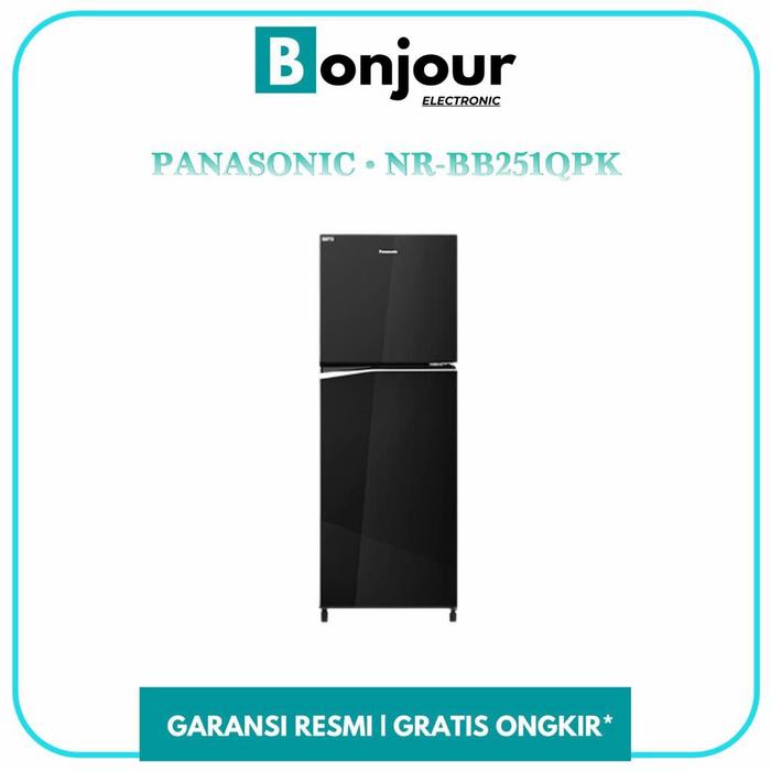 Gambar Kulkas 2 Pintu Inverter Panasonic NR BB251Q PK 246 liter NR-BB251QPK dari Bonjour Electronic Official Kota Depok Tokopedia
