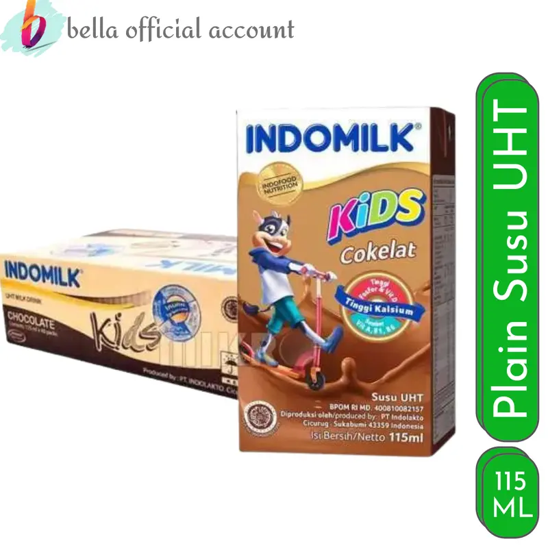 Indomilk Kids Coklat Susu UHT 115 ml/ 40 pcs/ Karton 0