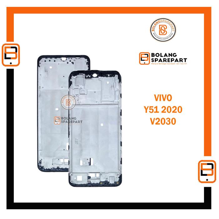 Gambar FRAME TULANG TENGAH MIDDLE TATAKAN LCD VIVO Y51 2020 V2030 Y51A - Hitam dari BOLANG SPAREPART Kota Jambi Tokopedia