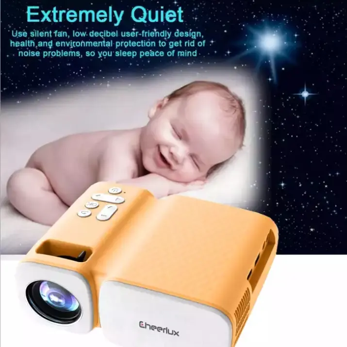 Cheerlux C11 Portable Wifi Bluetooth Mini proyektor LED 2000 Lumens 3