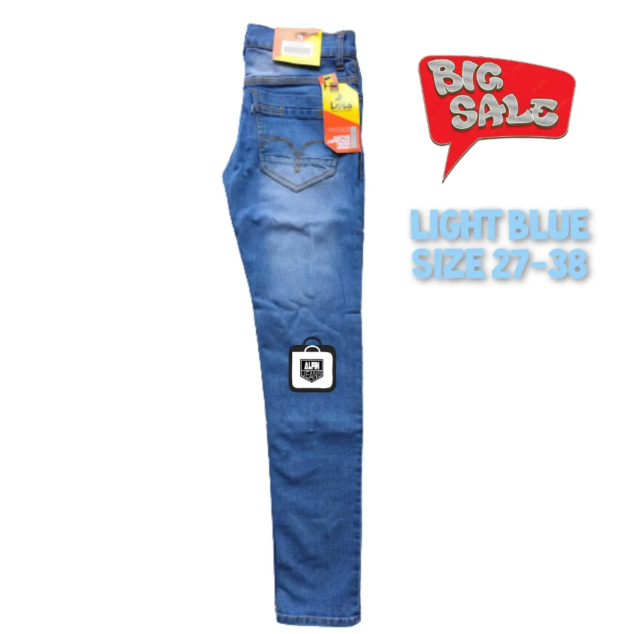 CELANA LOIS JEANS PANJANG EXTRA SLIM FIT LIGHT BLUE SIZE 27 SD 32