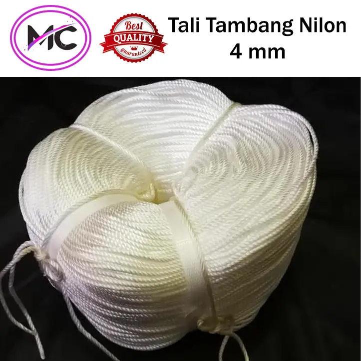 Tali Tambang Kecil Nilon Nylon 3mm 4mm 5mm Tampar Dadung Ikat Barang 3