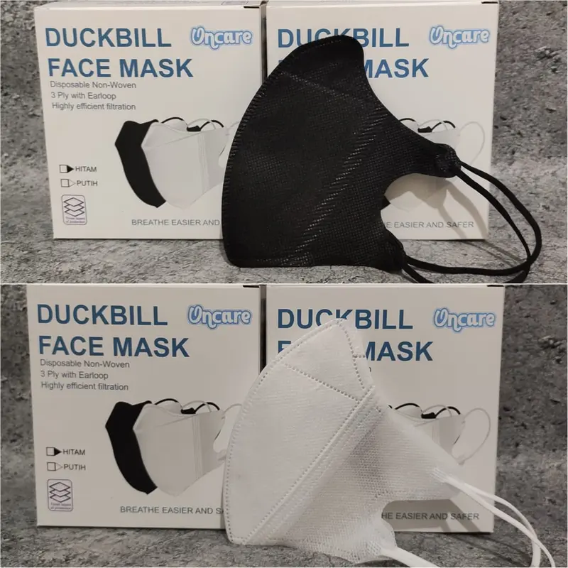 [KBM] Masker Duckbill 3 Ply 1 Box Isi 50 Pcs Earloop Disposable Face Mask 1