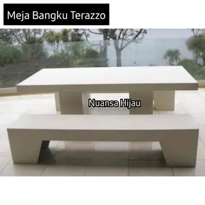 Meja Taman Terazzo Outdoor