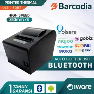 80MM PRINTER KASIR THERMAL USB+BLUETOOTH IWARE ULT80BT | ULT 80 BT