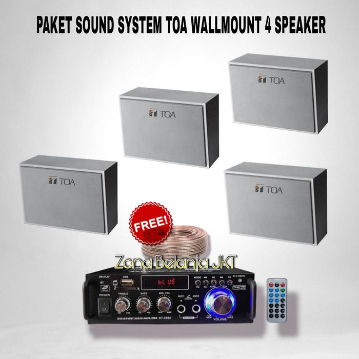 Jual Paket Sound System TOA Box Indoor Outdoor 4 Speaker Original ...
