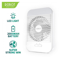 Gambar Robot RT-BF14 Kipas Angin Portable Mini Fan+Lampu LED dari btgcom Kota Denpasar 3 Tokopedia