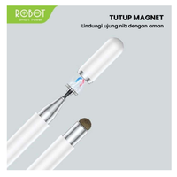 Gambar ROBOT RSP01 WHITE UNIVERSAL CAPACITIVE STYLUS PEN FOR MOBILE TABLET PC dari btgcom Kota Denpasar 5 Tokopedia