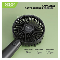 Gambar Robot RT-BFS1 Kipas Angin Handheld Portable Mini Fan dari btgcom Kota Denpasar 4 Tokopedia