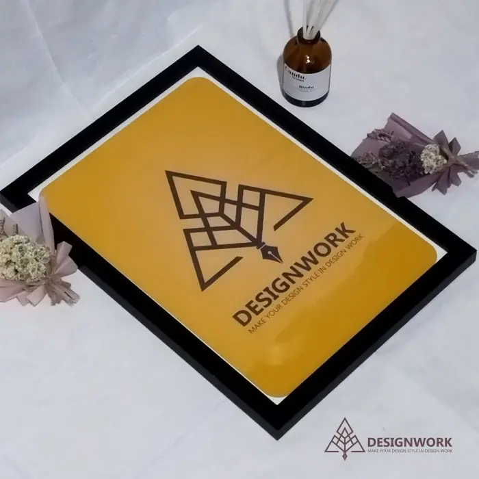 A4 (21x30cm) Pigura Frame Ijazah Sertifikat Bingkai Foto - Natural Kaca 1