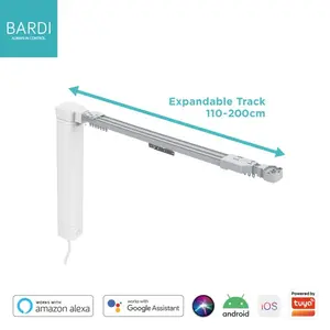 BARDI Expandable Curtain Track 1.1M - 2M