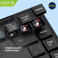 Gambar ROBOT RK10 BLACK MINI USB ULTRA THIN KEYBOARD dari btgcom Kota Denpasar 5 Tokopedia