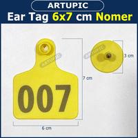 Gambar Ear Tag 6x7 cm Nomer Per100 Anting Babi Sapi Kambing Murah Plastik - Kuning dari Artupic Peralatan Peternakan Kota Tangerang Selatan 2 Tokopedia