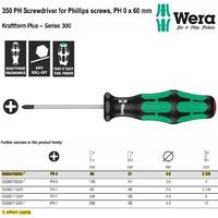 Gambar Obeng Plus PH 0 x 60 mm Wera 05008705001 S/Driver for Phillips Screws dari warungtools Kota Administrasi Jakarta Utara 2 Tokopedia