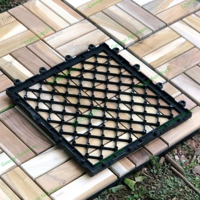 GEORGE l Alas pvc lantai kayu base decking tile 0