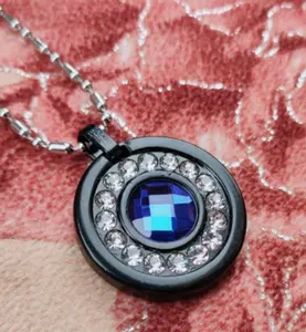 kalung kesehatan bulat safir batu