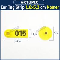 Gambar Ear Tag Strip 1.8x5.2 cm Nomer Per100 Anting Penanda Eartag Necktag dari Artupic Peralatan Peternakan Kota Tangerang Selatan 3 Tokopedia