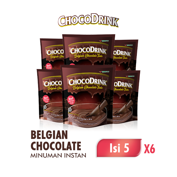Gambar Chocodrink Minuman Bubuk Coklat 28g isi 5 Sachet x 6 pack dari Wings Indonesia Kota Bekasi Tokopedia