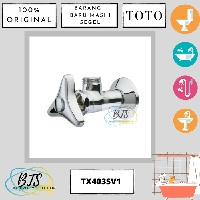 Jual Stop kran TOTO TX403SV1 / TX 403 SV1 / stop valve untuk TX403S