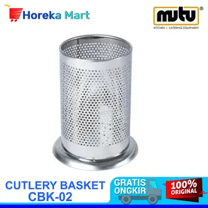 Cutlery Basket Tempat Sendok Garpu Stainless Steel Wadah Peralatan Makan Mutu CBK02