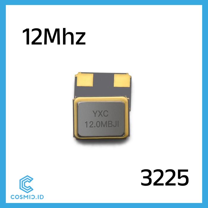 Gambar Crystal 12MHz 4 pin Xtal 12 Mhz 4pin SMD 3225 dari cosmic.id Kab. Bandung Barat Tokopedia