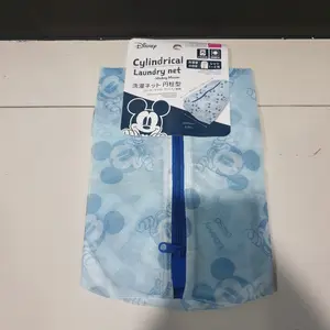Daiso Cylindrical Laundry Net Jaring Pakaian Mesin Cuci 22x34Cm Mickey