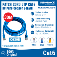 Gambar C630B - PATCH CORD 30 METER UTP CAT 6 KABEL LAN - BIRU dari NUSA RACKINDO Kota Administrasi Jakarta Pusat 1 Tokopedia