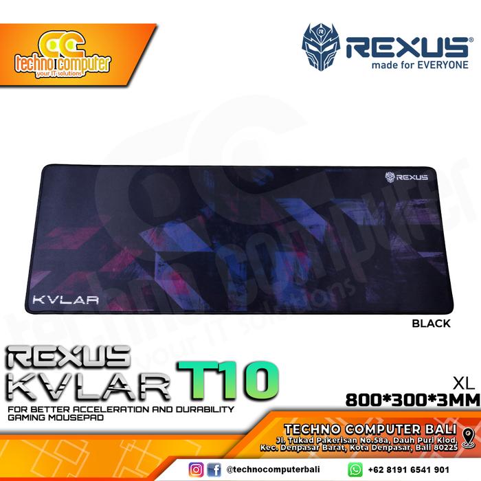 Gambar Rexus Mousepad Gaming Kvlar T10 Speed Edition XL dari Techno Computer Bali Kota Denpasar Tokopedia