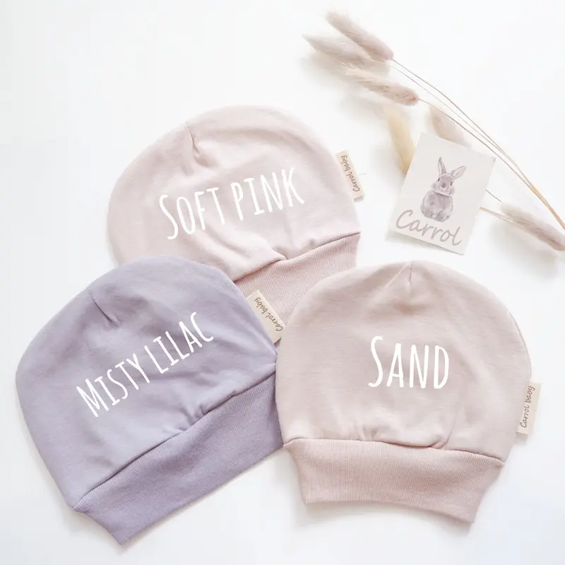 Carrol Baby New Born hat Cotton - Topi bayi New Born cute girls pastel 3