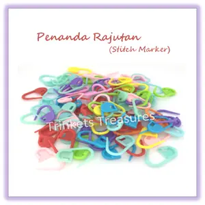 Penanda rajutan kunci / Locking stitch marker – crochet knitting