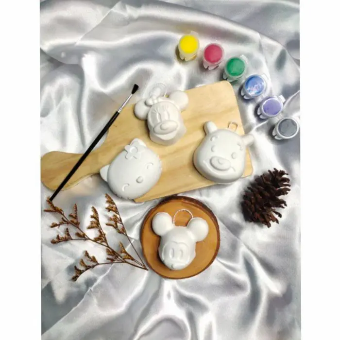 Gambar Mainan patung lukis gypsum DIY seri #2 dari Nanalint Kab. Bekasi 4 Tokopedia
