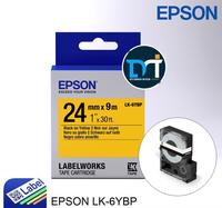 Gambar Epson label 24mm black on yellow 9M labelworks tape cartridge LK-6YBP dari Duta Mandiri Infokom Kota Administrasi Jakarta Pusat 1 Tokopedia