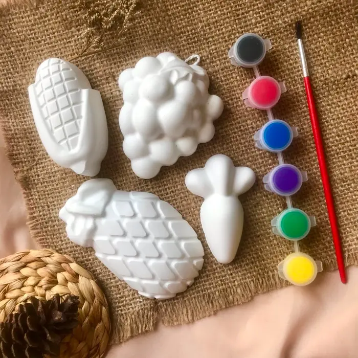 Gambar Mainan patung lukis gypsum DIY seri #2 dari Nanalint Kab. Bekasi 5 Tokopedia