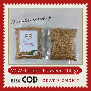 MCAS Golden Flaxseed Food Grade Vacuum Pack 100 gram
