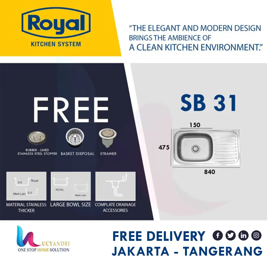 KITCHEN SINK ROYAL SB 31