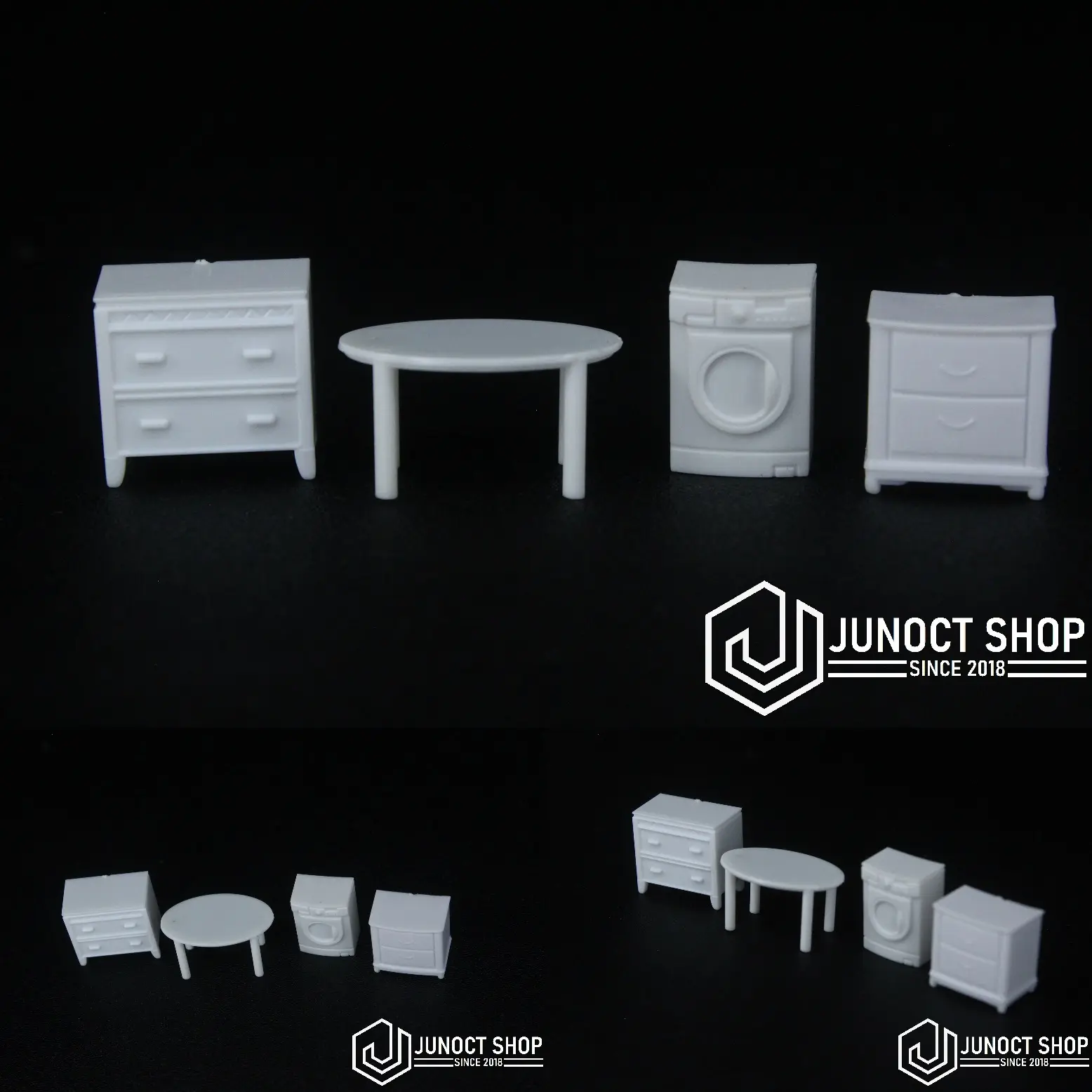 Asesoris Miniature Interior 1:64 1:75 Lemari Rak Mesin Cuci Meja