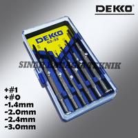 Gambar DEKKO KOREA 62-32 OBENG SET 6PCS PREMIUM / KACAMATA HP LAPTOP JAM ASLI dari Sinar Bahagia Teknik Jakarta Pusat 2 Tokopedia