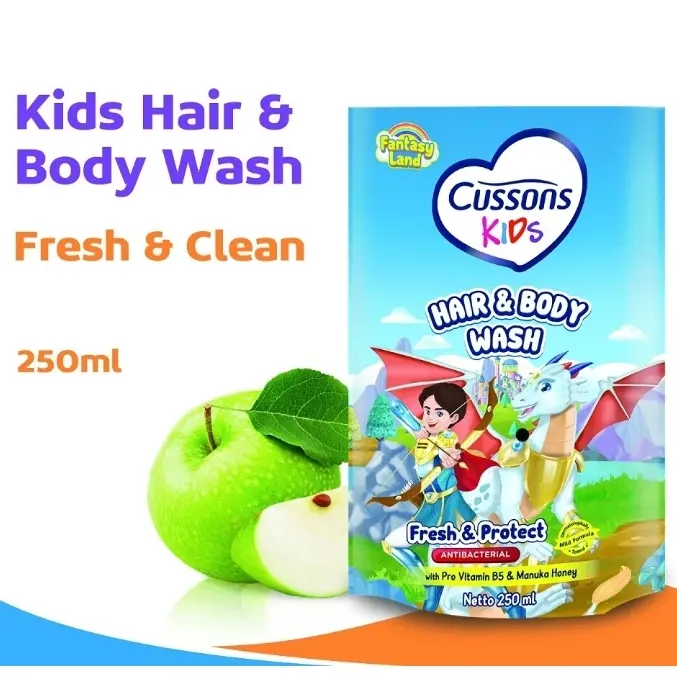 Cussons Kids Body Wash Hot Wheels Refill 250ml Bodywash Sabun Mandi