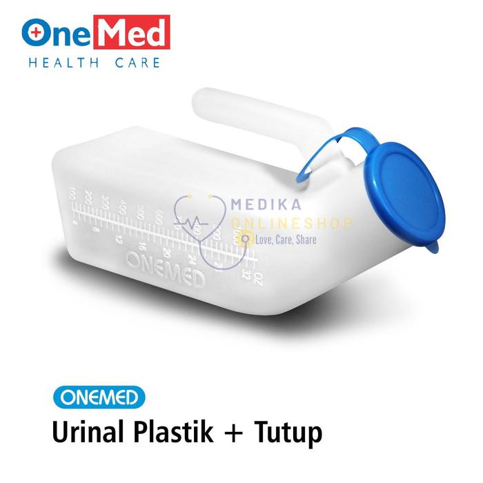 Gambar Urinal Plastik+Tutup / Pispot Laki-laki OneMed dari Medika Onlineshop Kota Medan Tokopedia