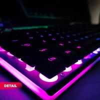 Gambar Keyboard Gaming RGB Membrane Metal Plate NYK KR-301 Underglow dari ptic Kota Semarang 4 Tokopedia