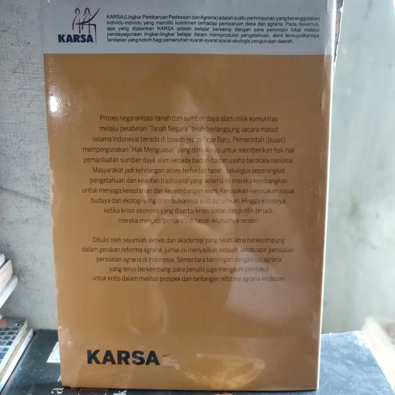karsa, perebutan hak atas kelola sumber daya agraria. v60 1