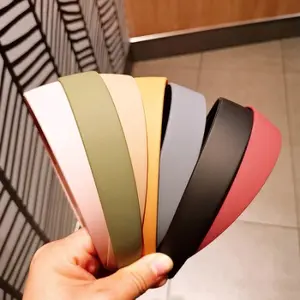 Premium Jumbo Bando Korea Bahan DOFF dan GLOSSY Polos - Bandana Matte
