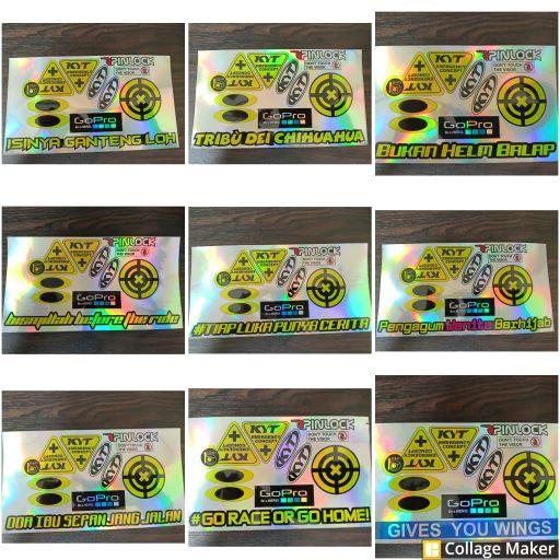 Gambar STIKER VISOR HOLOGRAM | STIKER HELM HOLOGRAM | STIKER SET VISOR HELM H dari STAR_HELM Kab. Banyumas Tokopedia